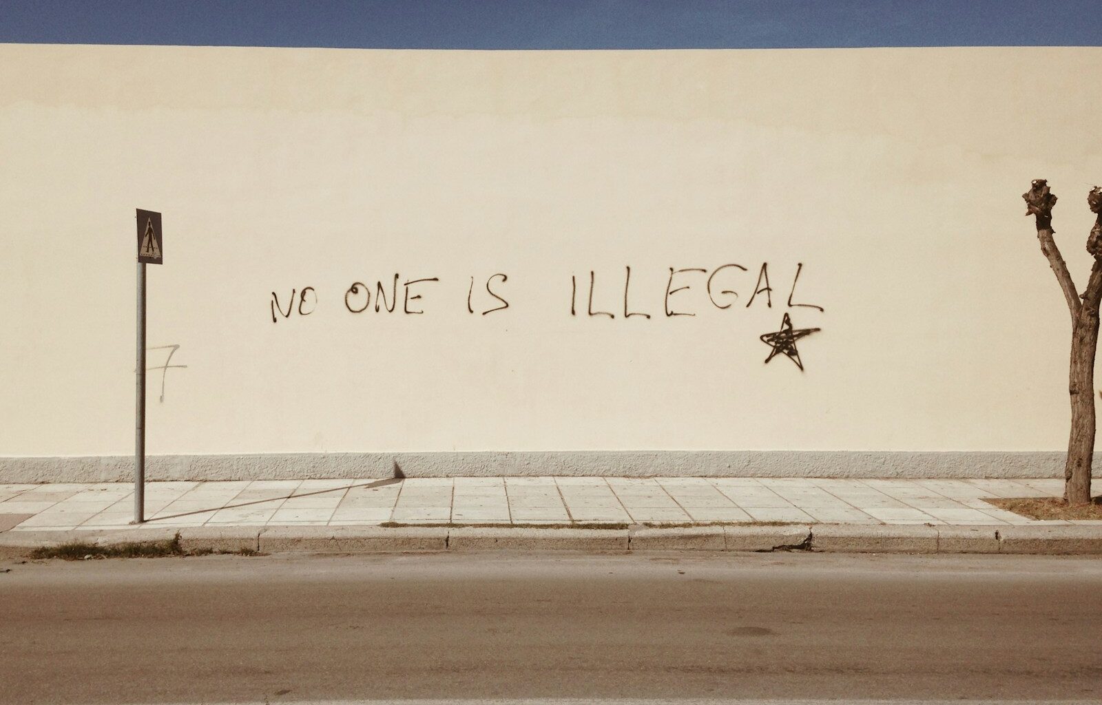 stainless steel road sign