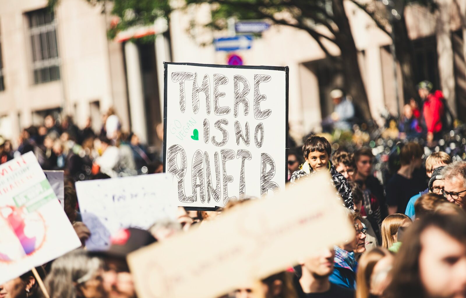 there is no planet b signage
