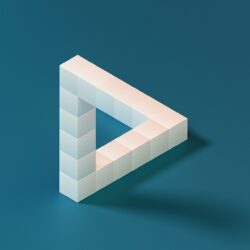 penrose triangle, escher, 3d, octane, c4d, cube, logic, paradox, loop, c4d, logic, paradox, paradox, paradox, paradox, paradox